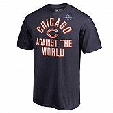 Men's Bears Navy 2018 NFL Playoffs Against The World T-Shirt,baseball caps,new era cap wholesale,wholesale hats